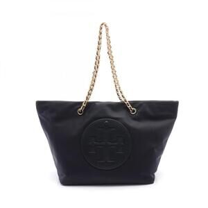 TORY BURCH Black Leather Tote Bag
